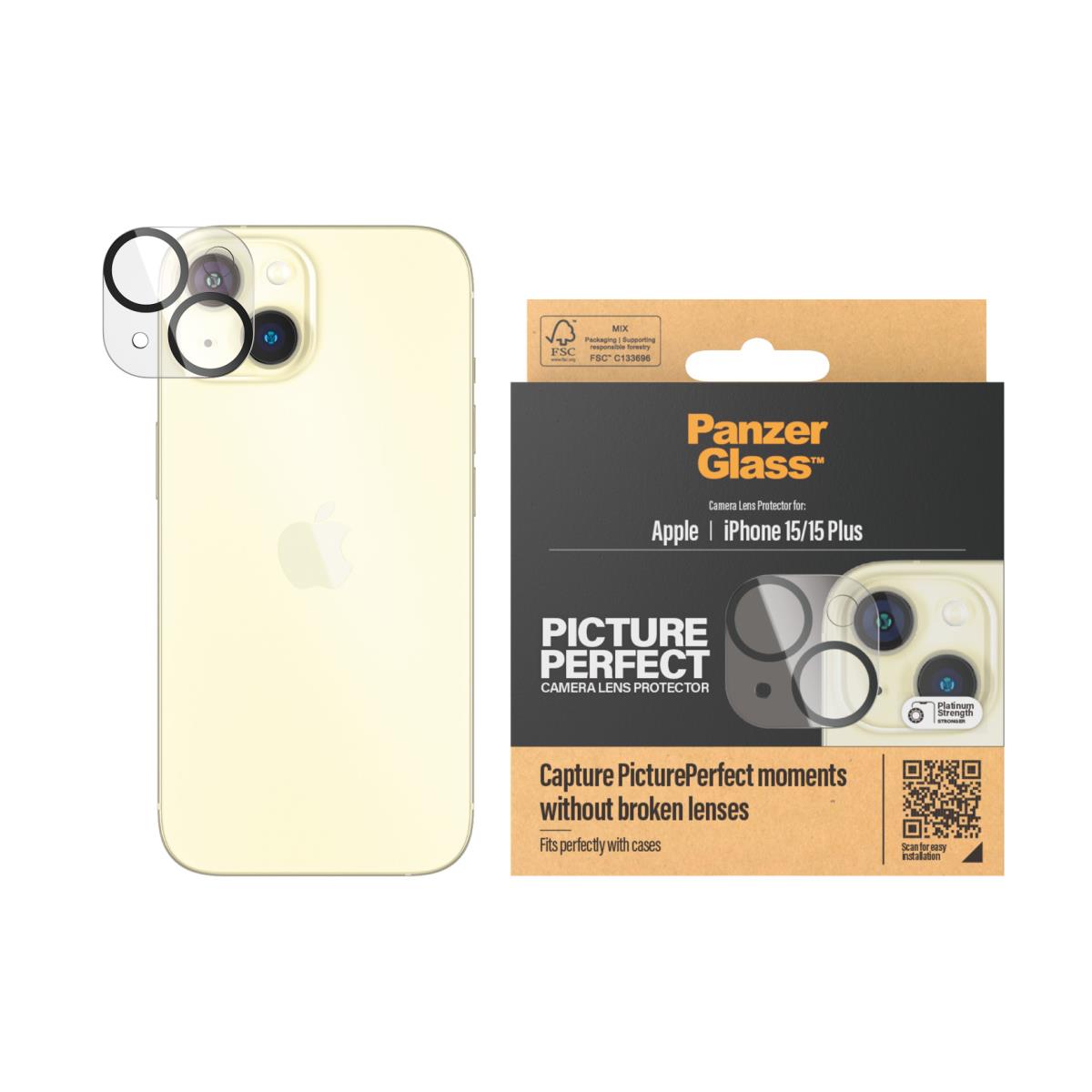 Pictureperfect Camera Lens Protector iPhone 15 / 15 Plus