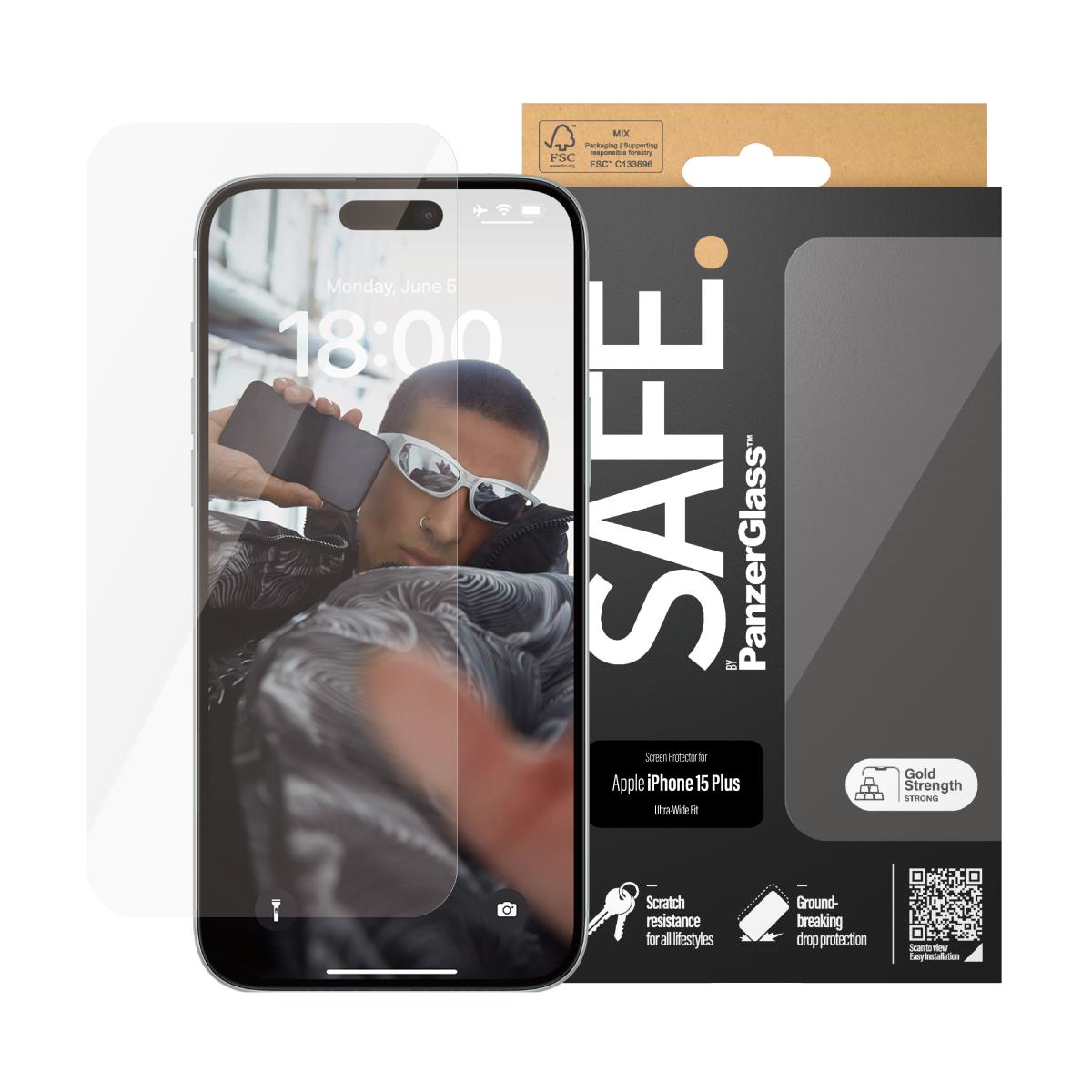 Screen Protector For iPhone 15 Plus 6.7in Ultra-Wide Fit