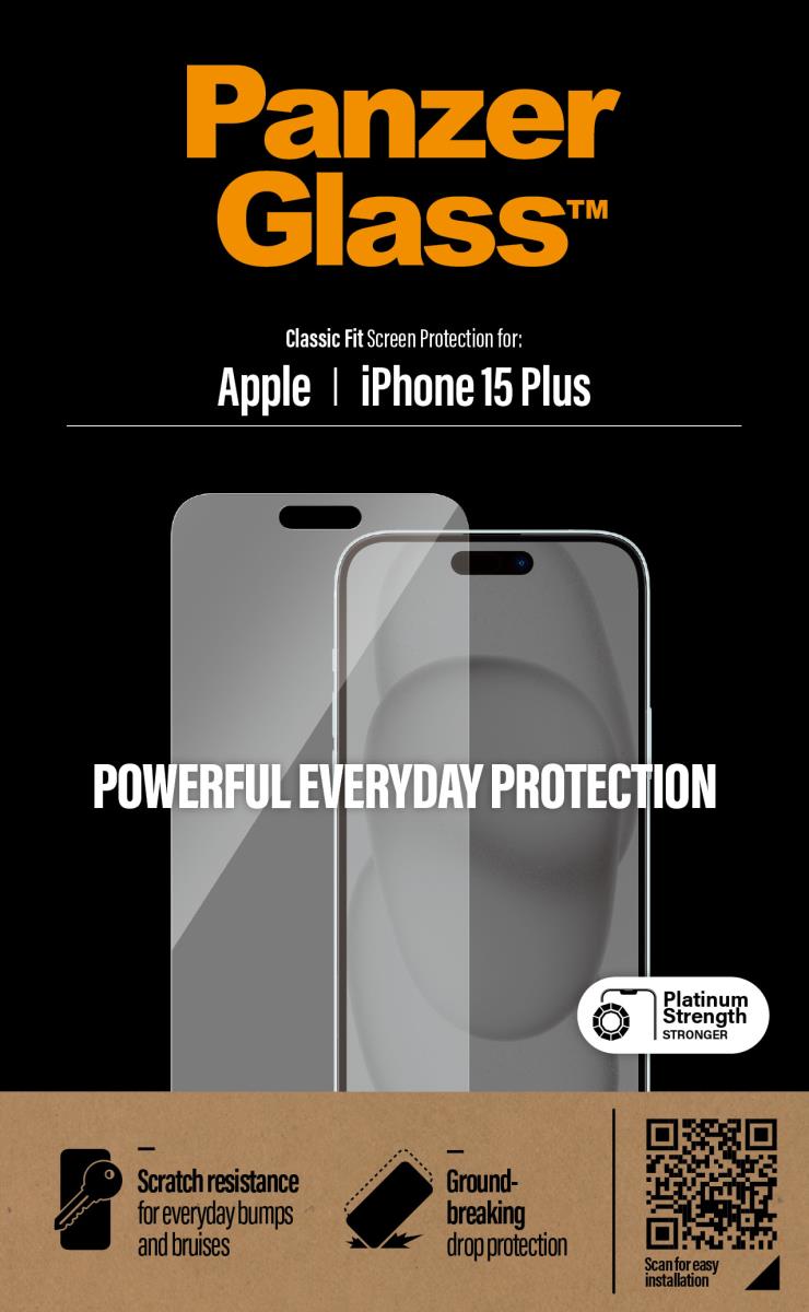 Glass Screen Protector 6.7in For iPhone 15 Plus