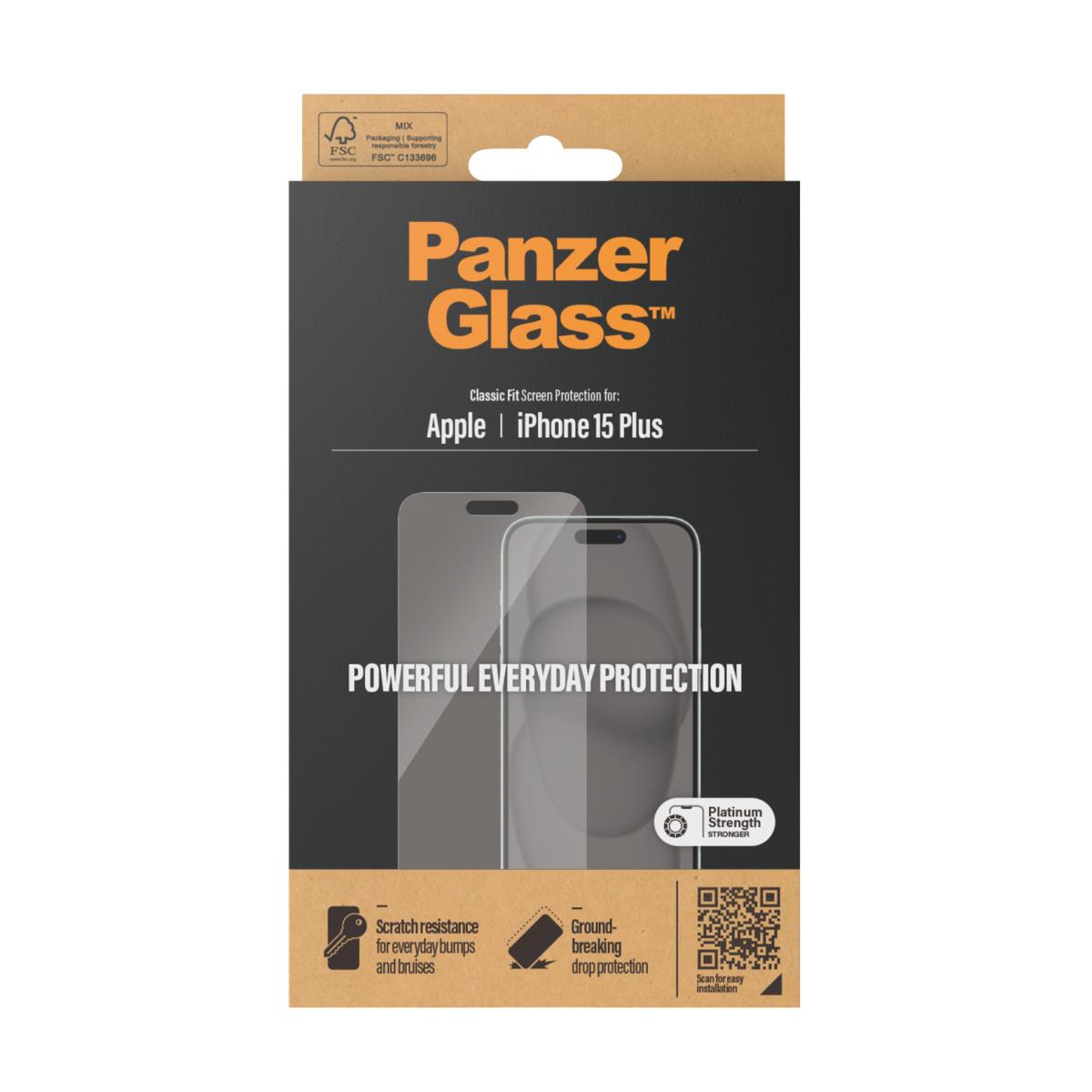 Glass Screen Protector 6.7in For iPhone 15 Plus