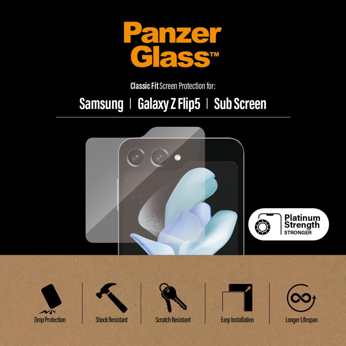 Screen Protector for Samsung Galaxy Z Flip 5 Glass