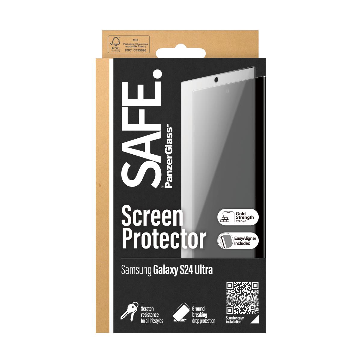 Creen Protector Samsung Galaxy S24 Ultra / Ultra-wide Fit W. Easyaligner