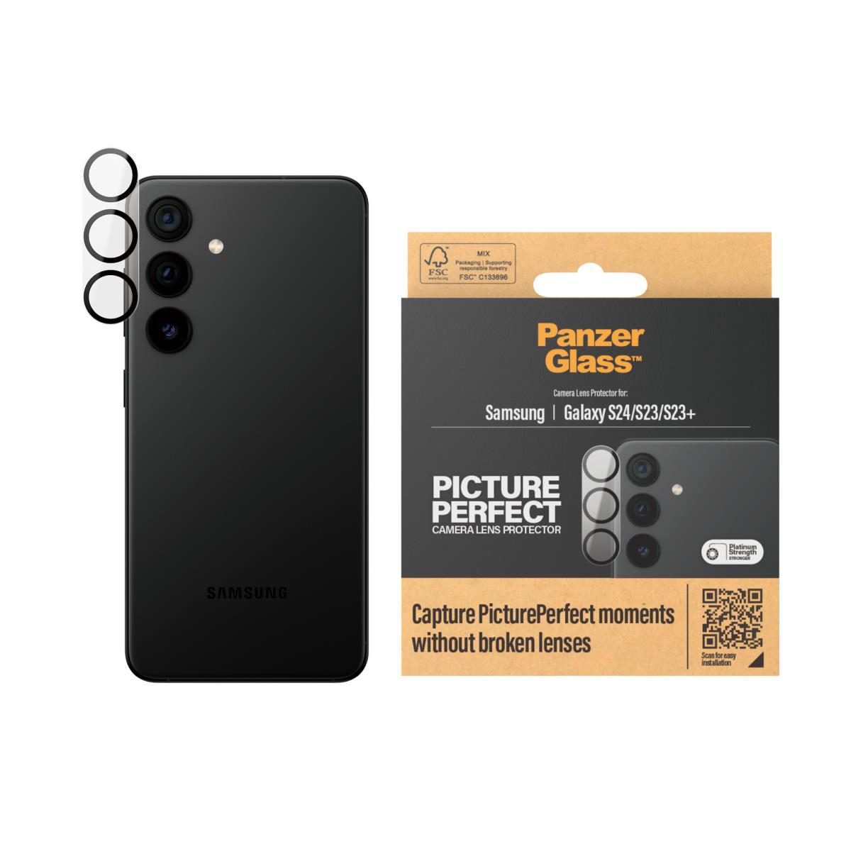 Pictureperfect Camera Lens Protector Samsung Galaxy S 24 Black