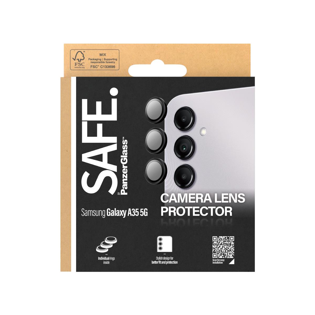 Hoops Camera Lens Protector Samsung New A35 5g Black