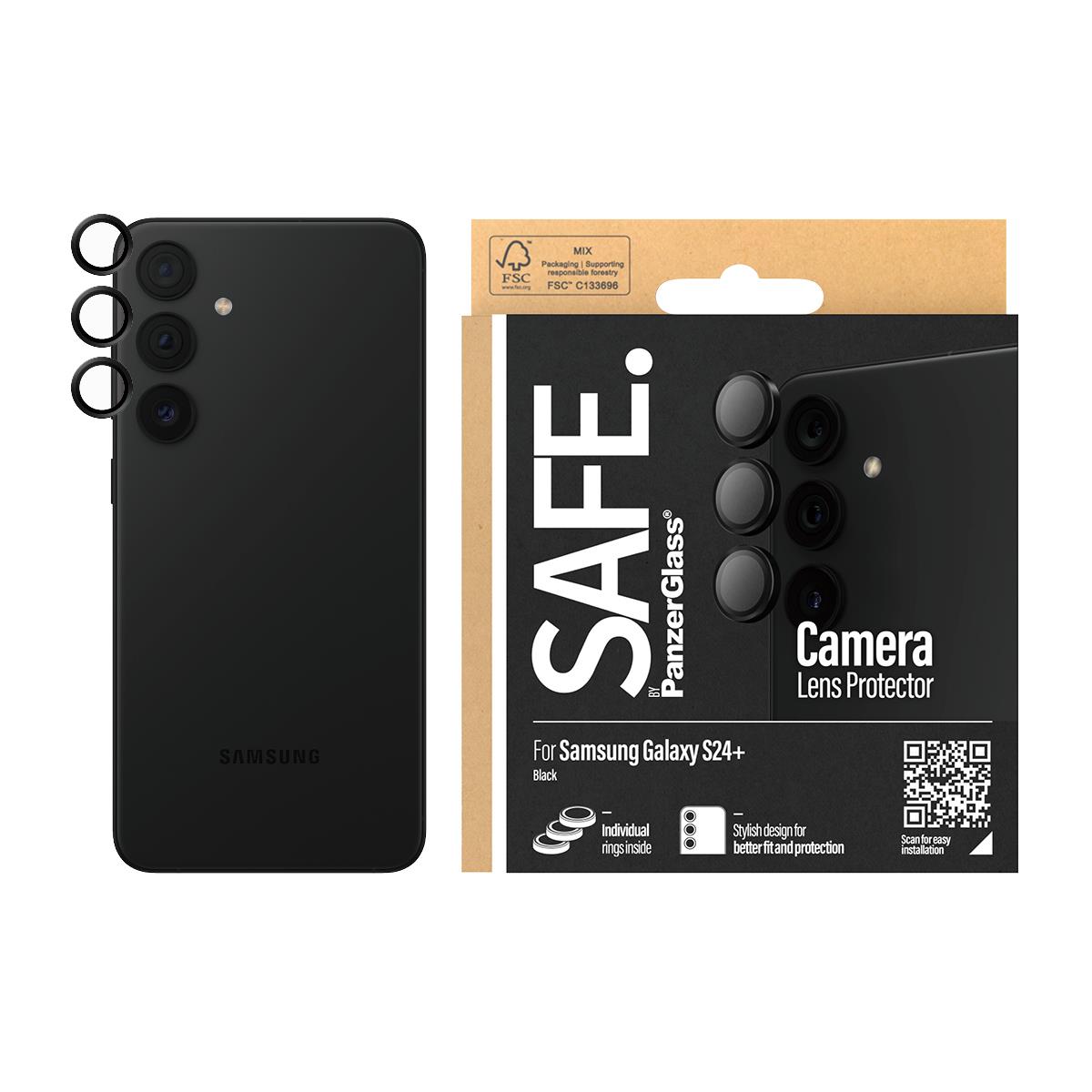 Hoops Camera Lens Protector Samsung S 24 Plus Black