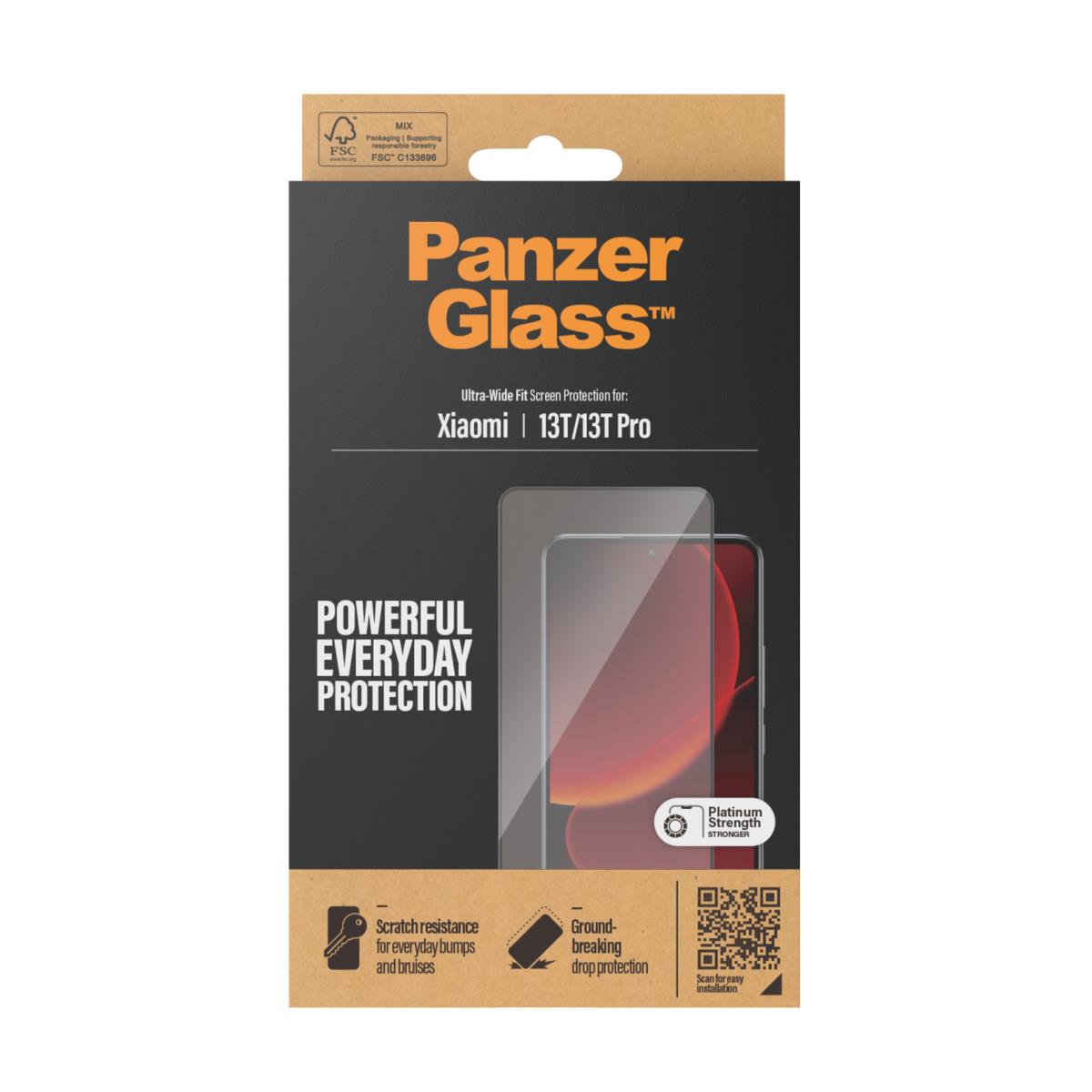 Screen Protector Xiaomi 13T and 13T Pro Black Ultra Wide Fit