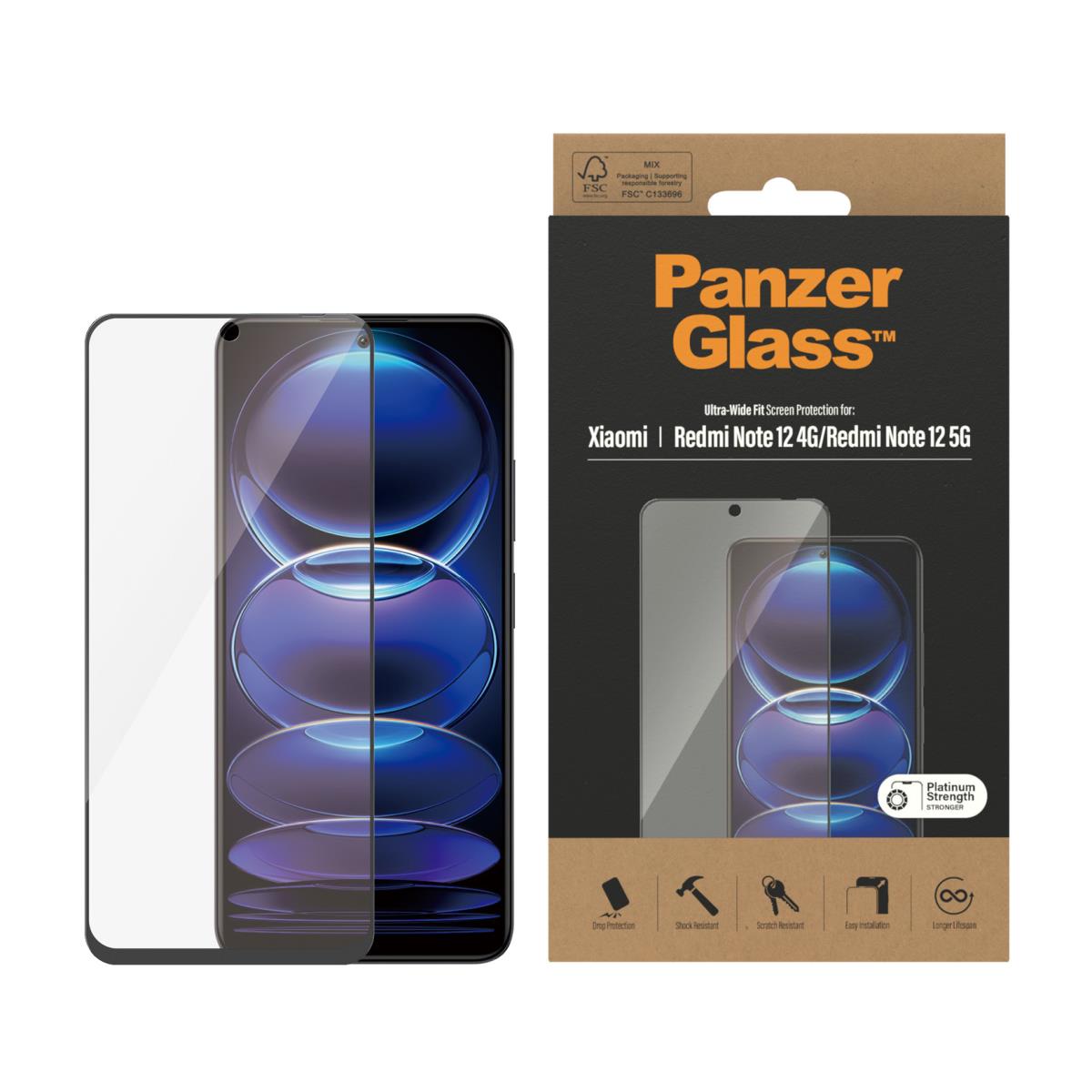 Screen Protector Xiaomi Redmi Note 12 5G Ultra-Wide Fit