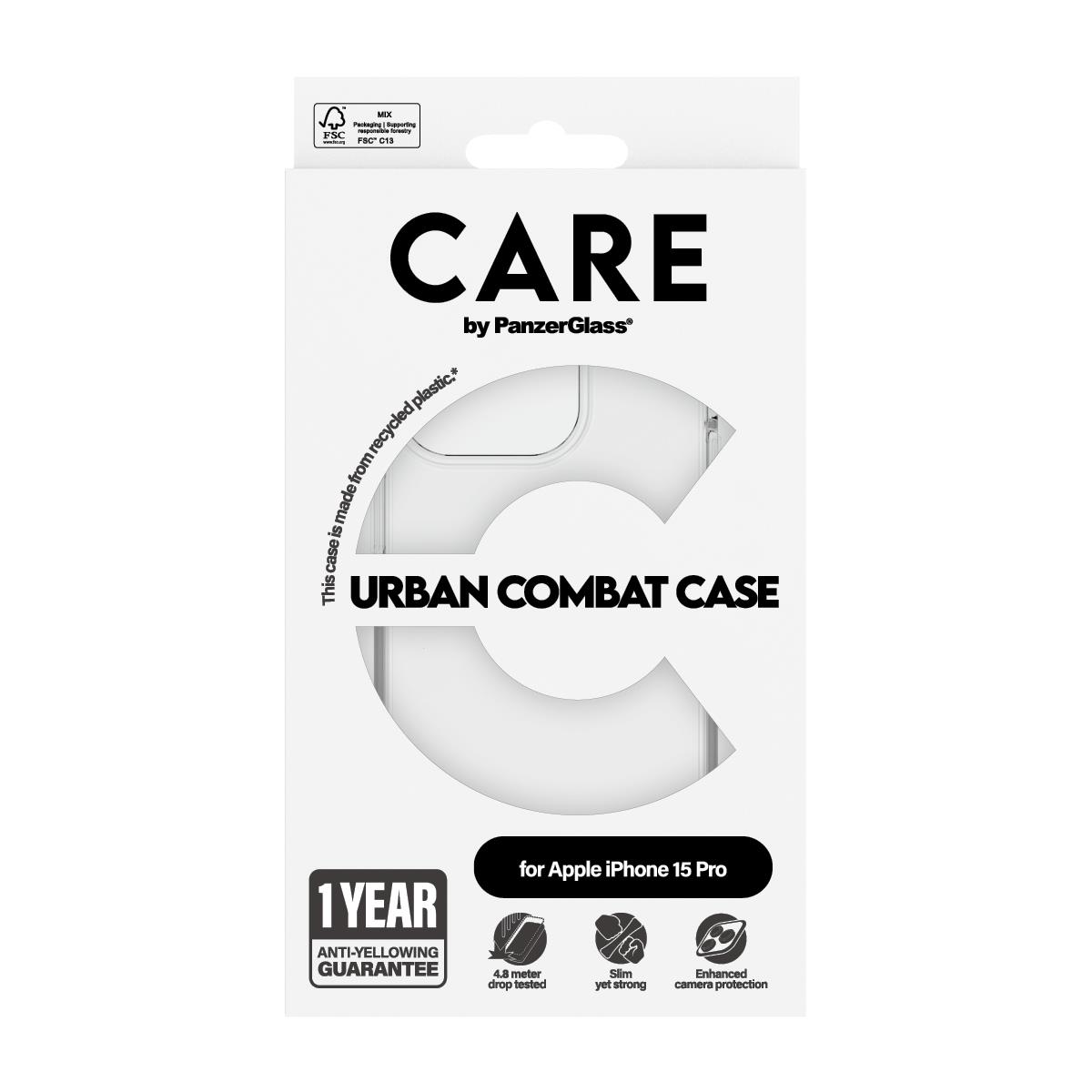 Care By Panzerglass Case Flagship Transparent iPhone 15 Pro