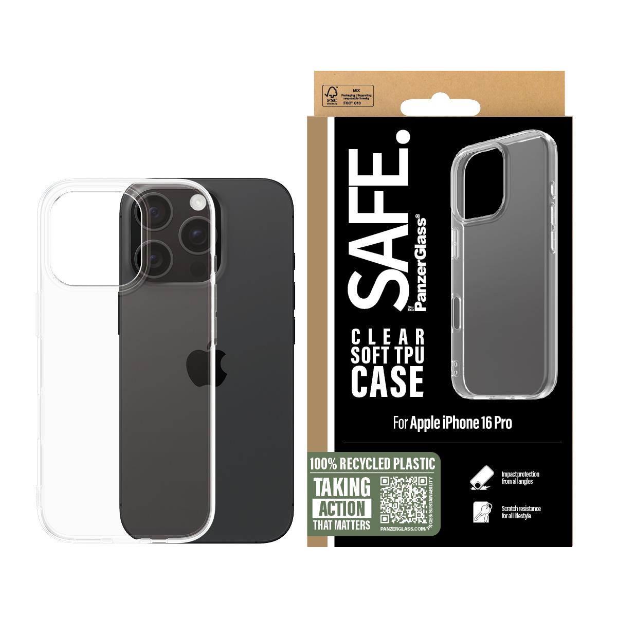 iPhone 16 6.3in Pro Transparant Case