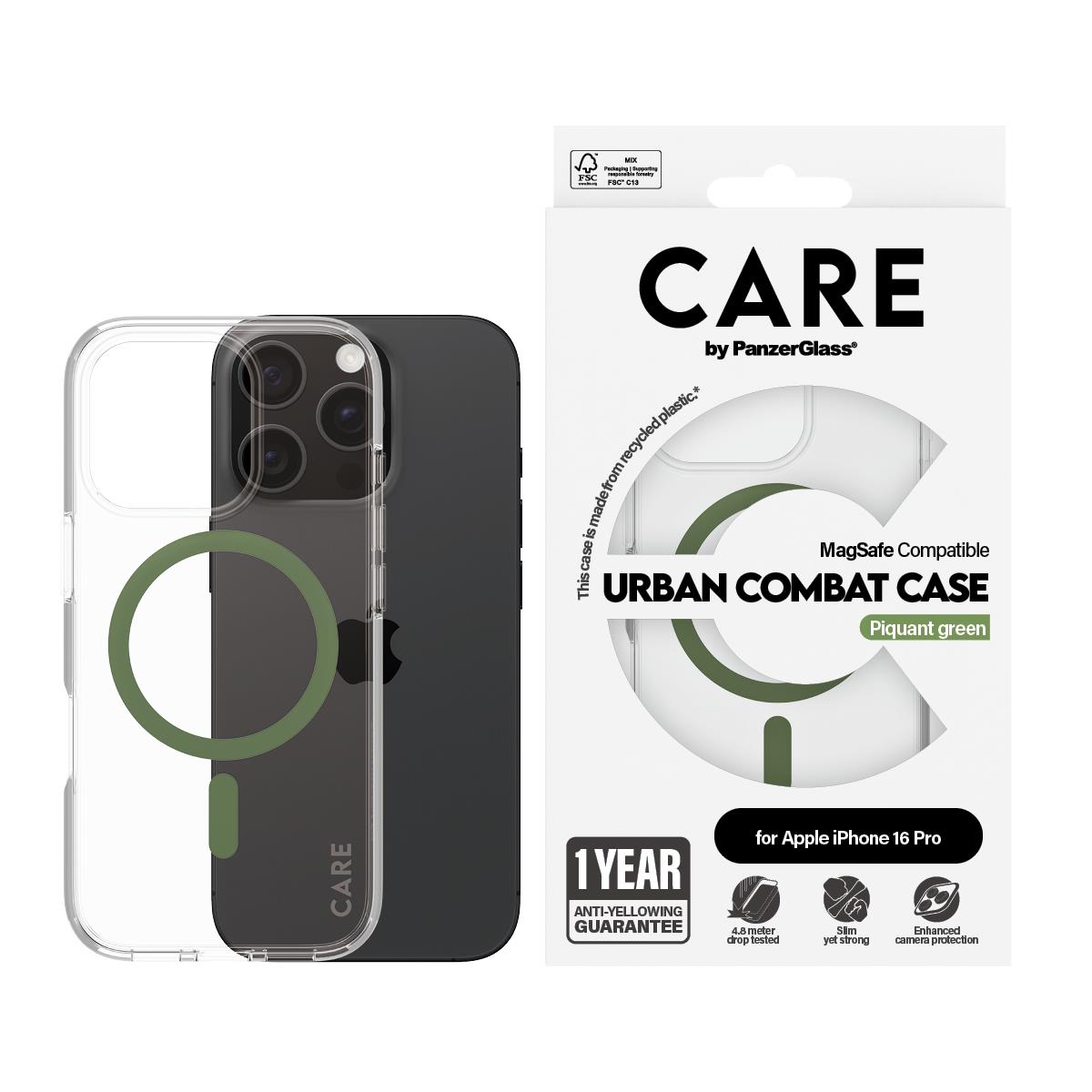 iPhone 16 6.3in Pro Case Flagship Green MagSafe