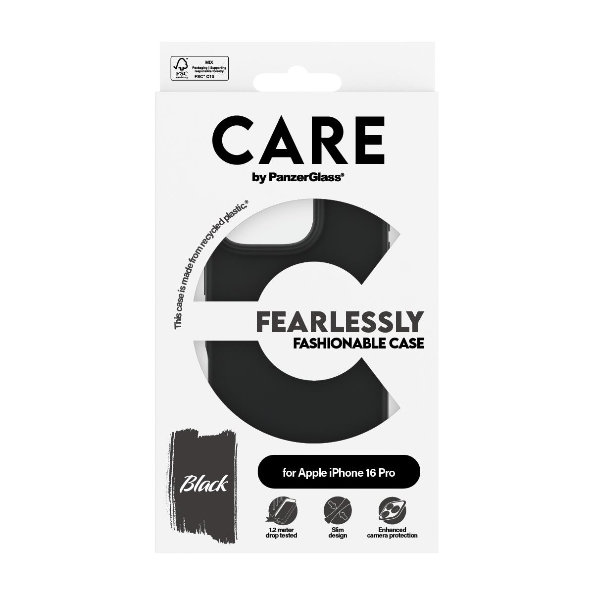 iPhone 16 6.3in Pro Case Fashion Black