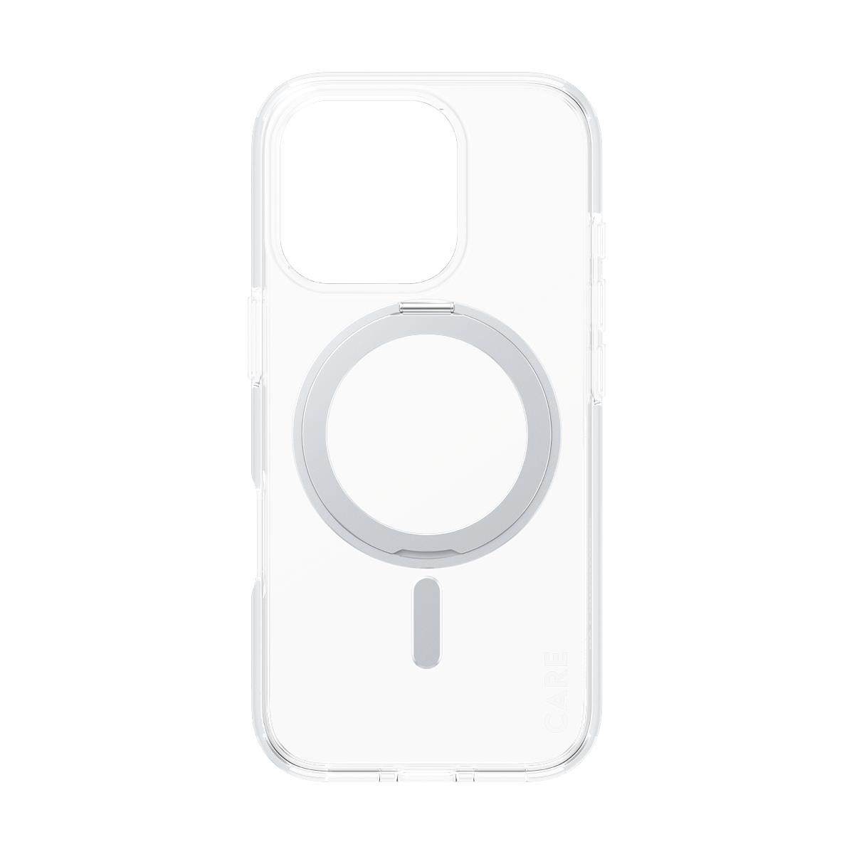 iPhone 16 6.3in Pro Case Feature Silver Kickstand/MagSafe