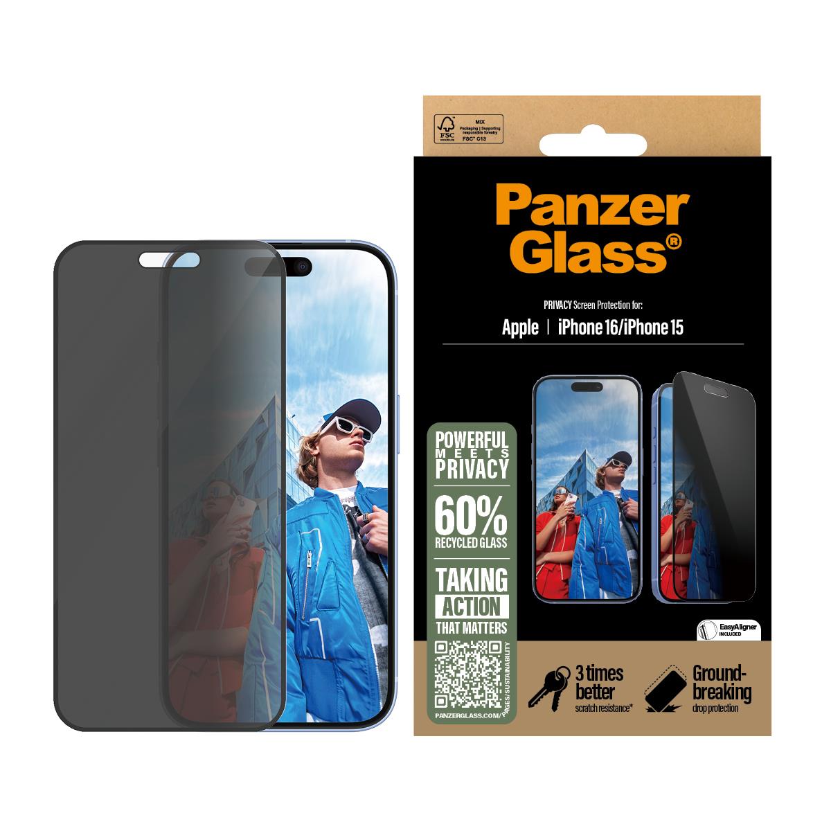 Screen Protector Apple iPhone 16 Privacy