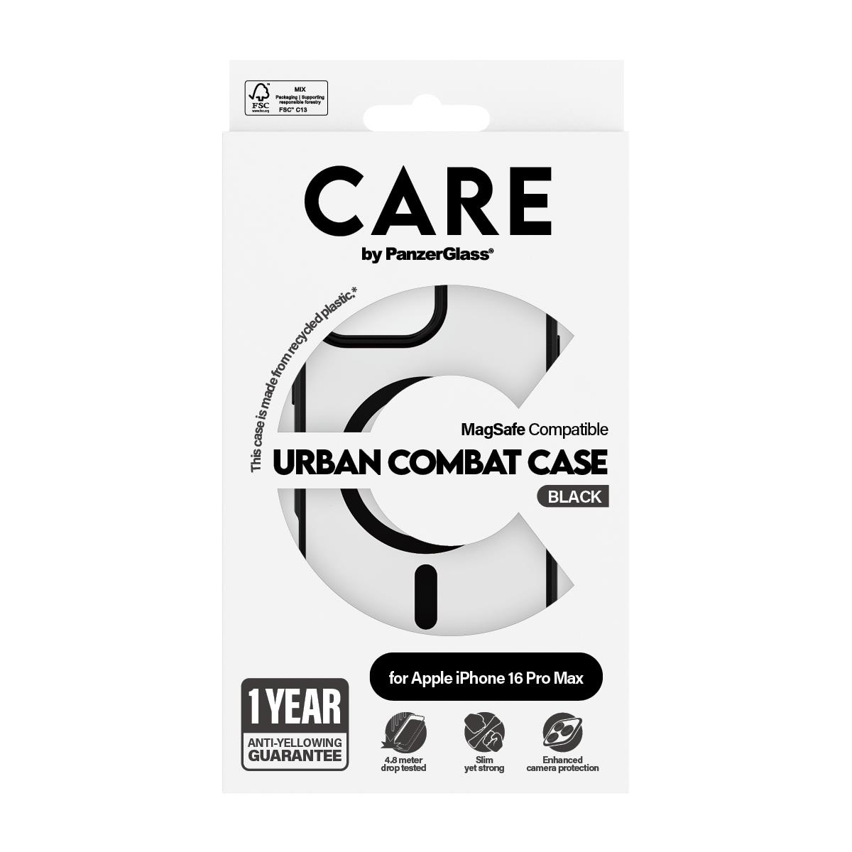 iPhone 16 6.9in Pro Case Flagship Urban Combat Black MagSafe