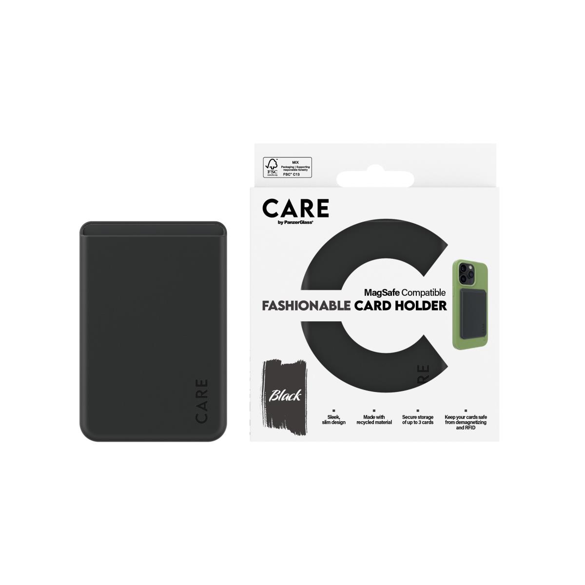 Fashionable Cardholder Black for iPhone