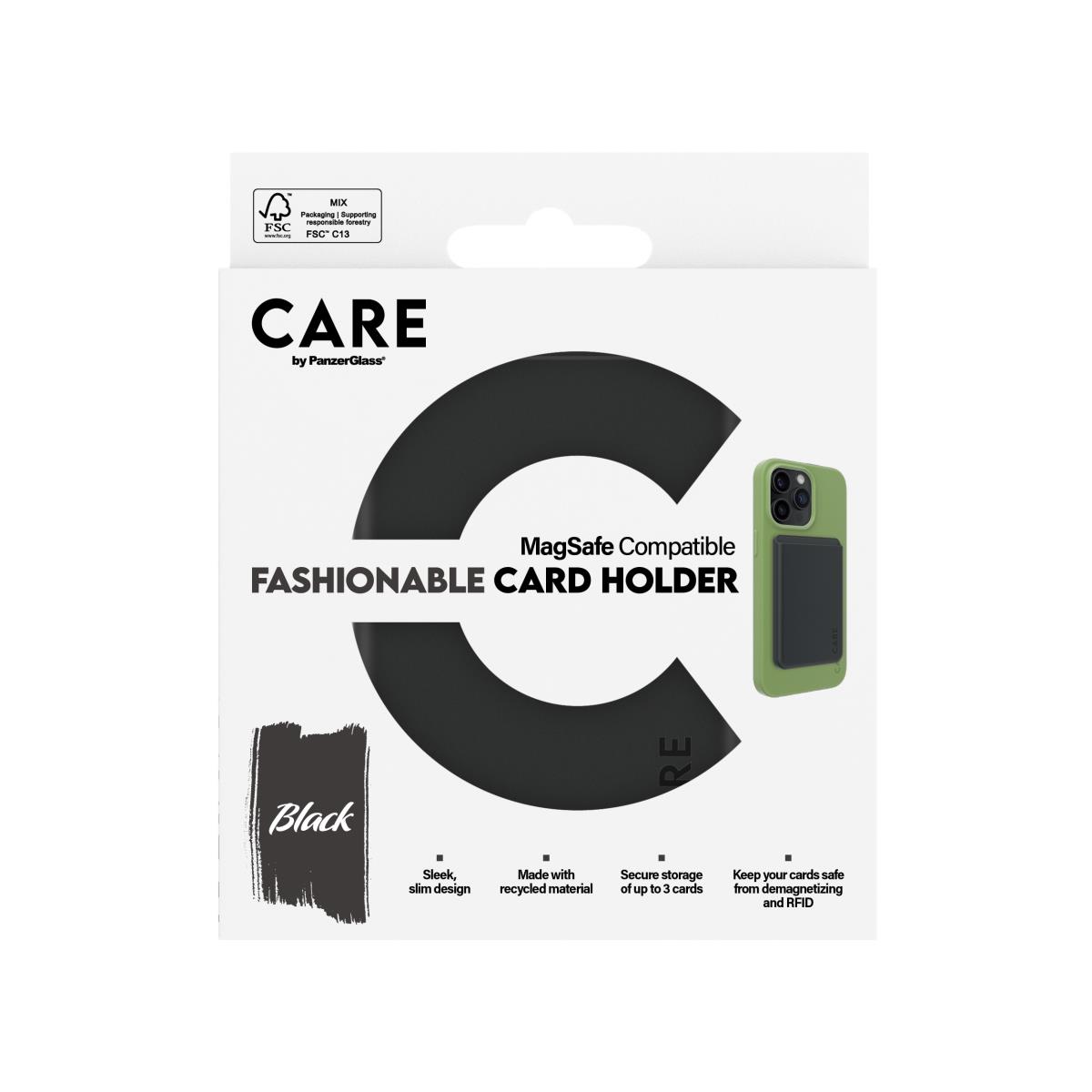 Fashionable Cardholder Black for iPhone