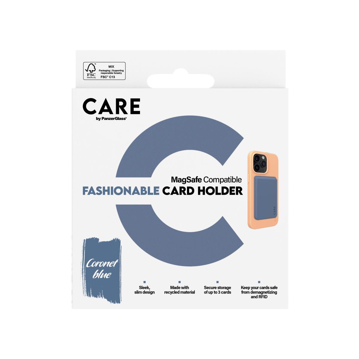 Fashionable Cardholder Blue For iPhone