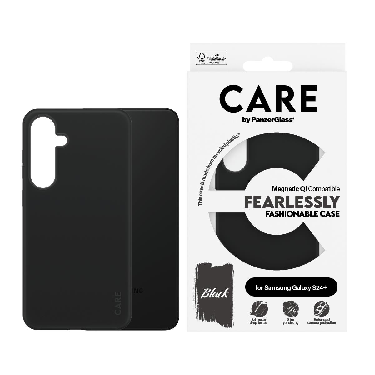 Fashionable Case Black Samsung S24+