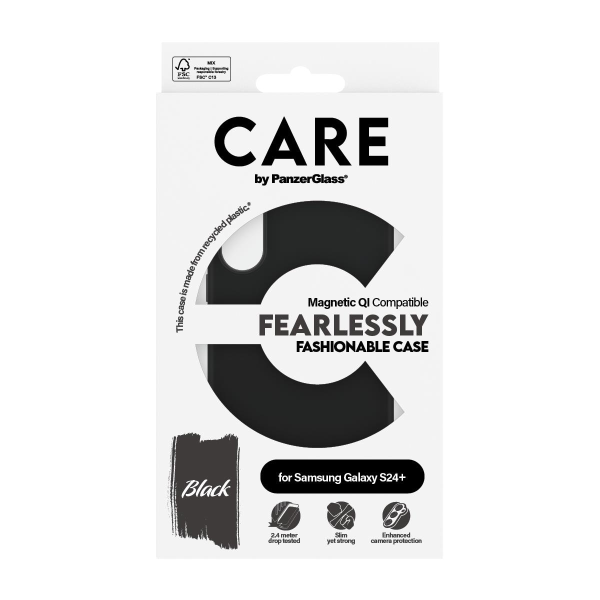 Fashionable Case Black Samsung S24+