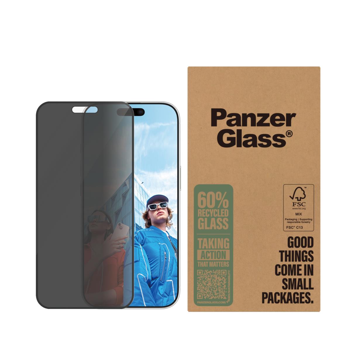 Privacy Screen Protector For iPhone 16 6.3in Pro Ultra Wide Fit
