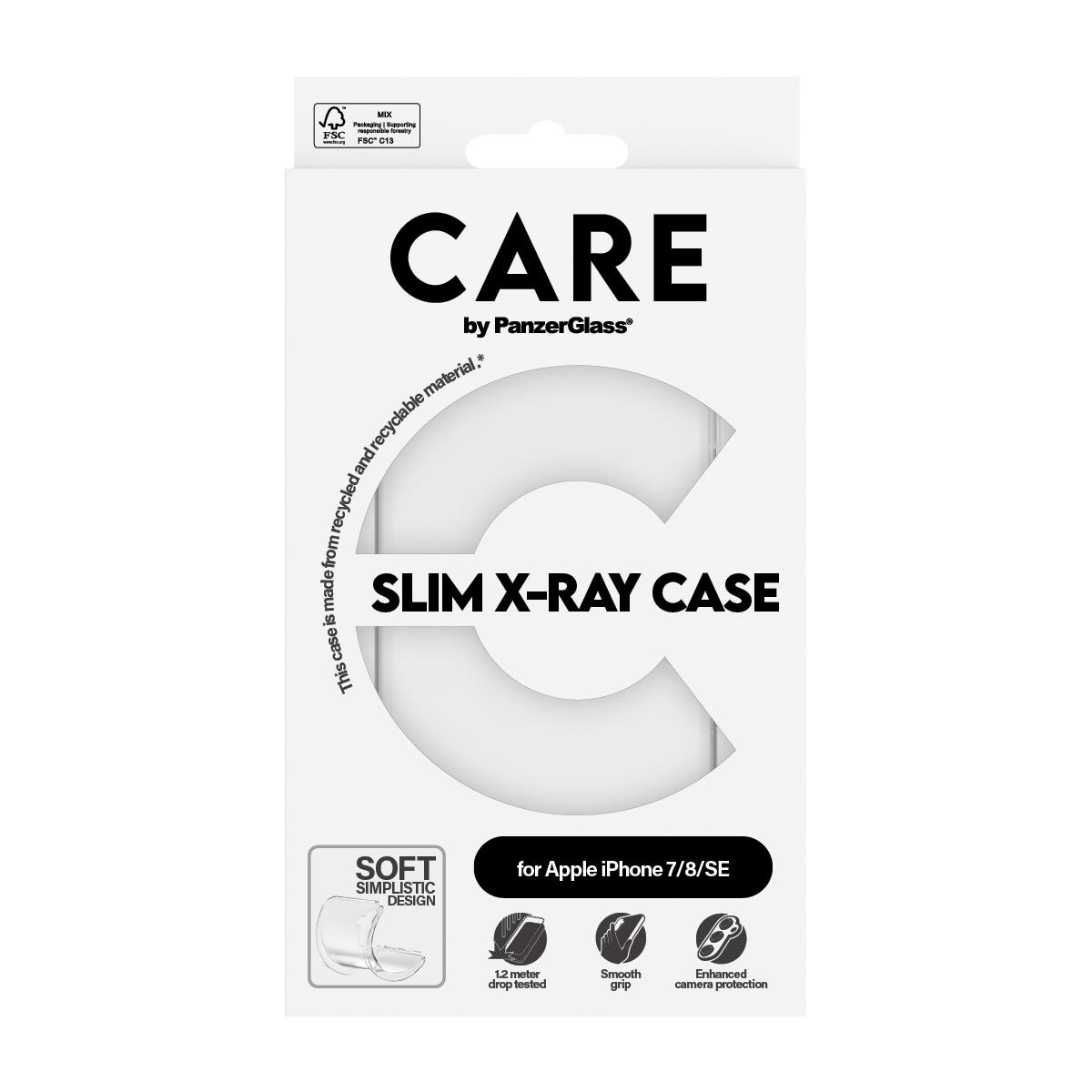 Fashionable Case Transparent X-ray Soft Basic iPhone 7/8/se
