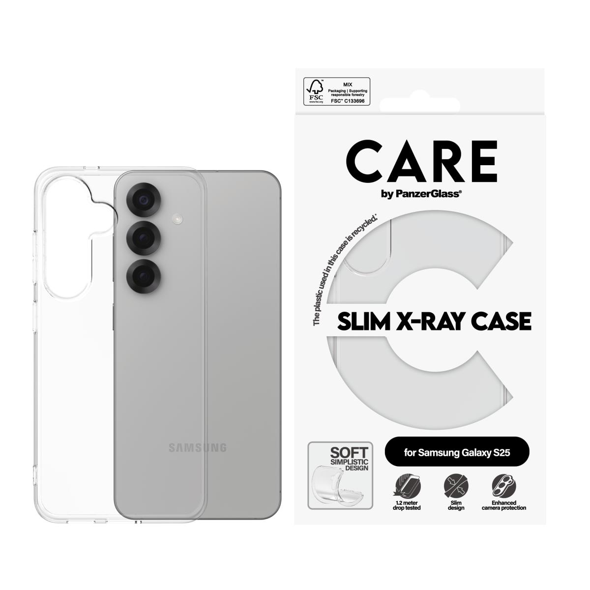 Fashionable Case Transparent X-ray Soft Basic Samsung S25