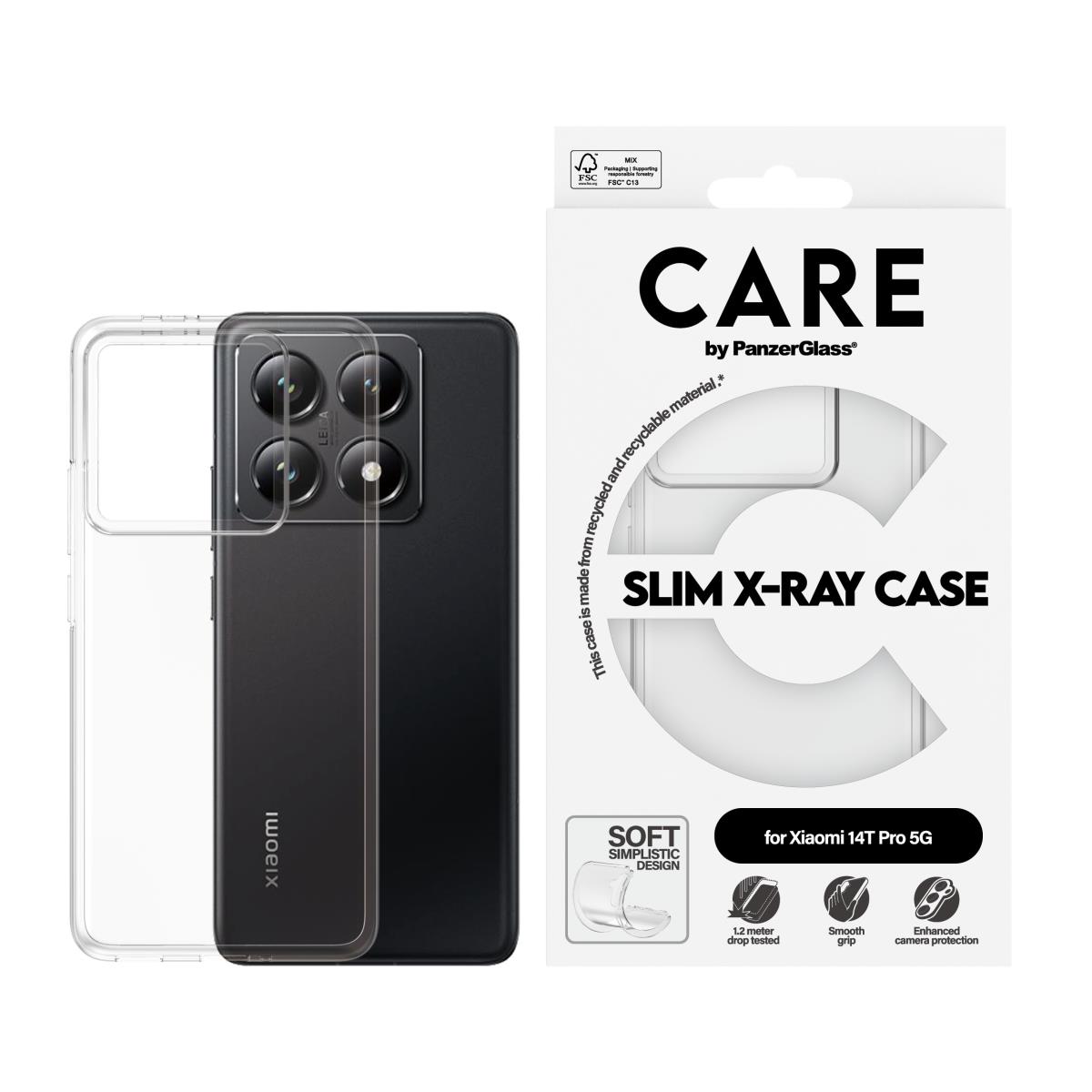 Fashionable Case Transparent X-ray Soft Basic Xiaomi 14t Pro 5g