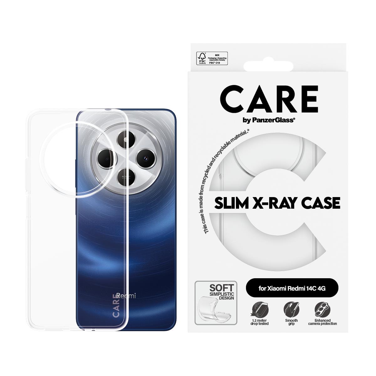 Fashionable Case Transparent X-ray Soft Basic Xiaomi Redmi 14c 4g