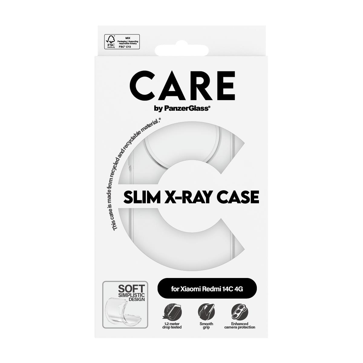 Fashionable Case Transparent X-ray Soft Basic Xiaomi Redmi 14c 4g