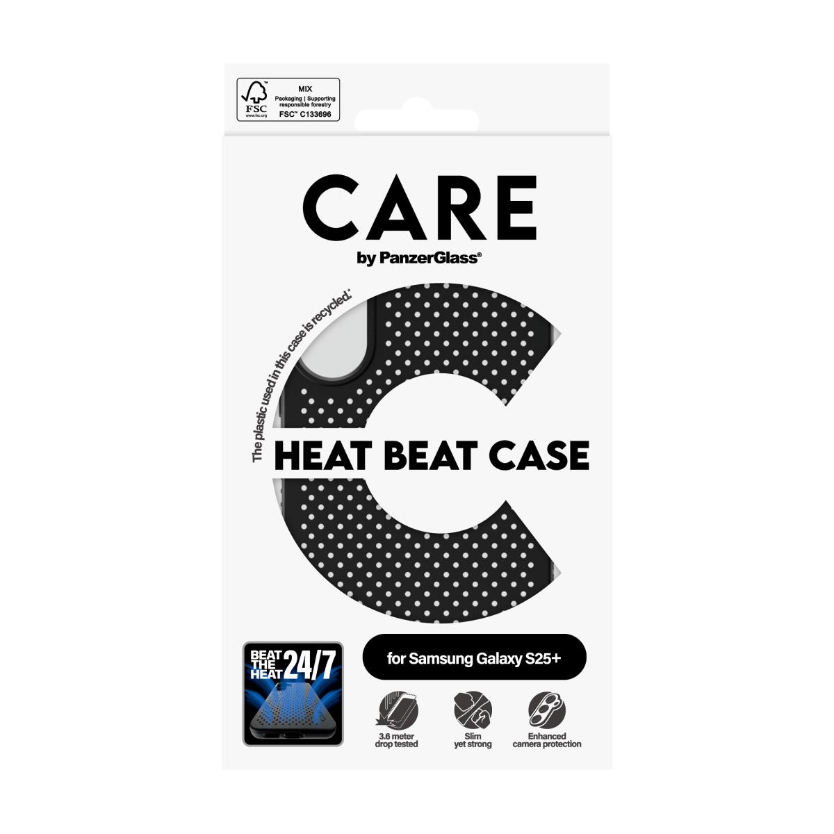Feature Case Heat Beat with QI Compatible Samsung S25 Plus