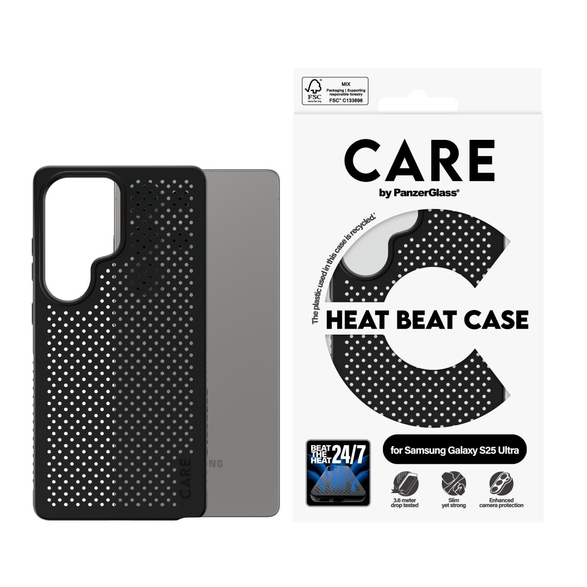 Feature Case Heat Beat With Qi Compatible Samsung S25 Ultra