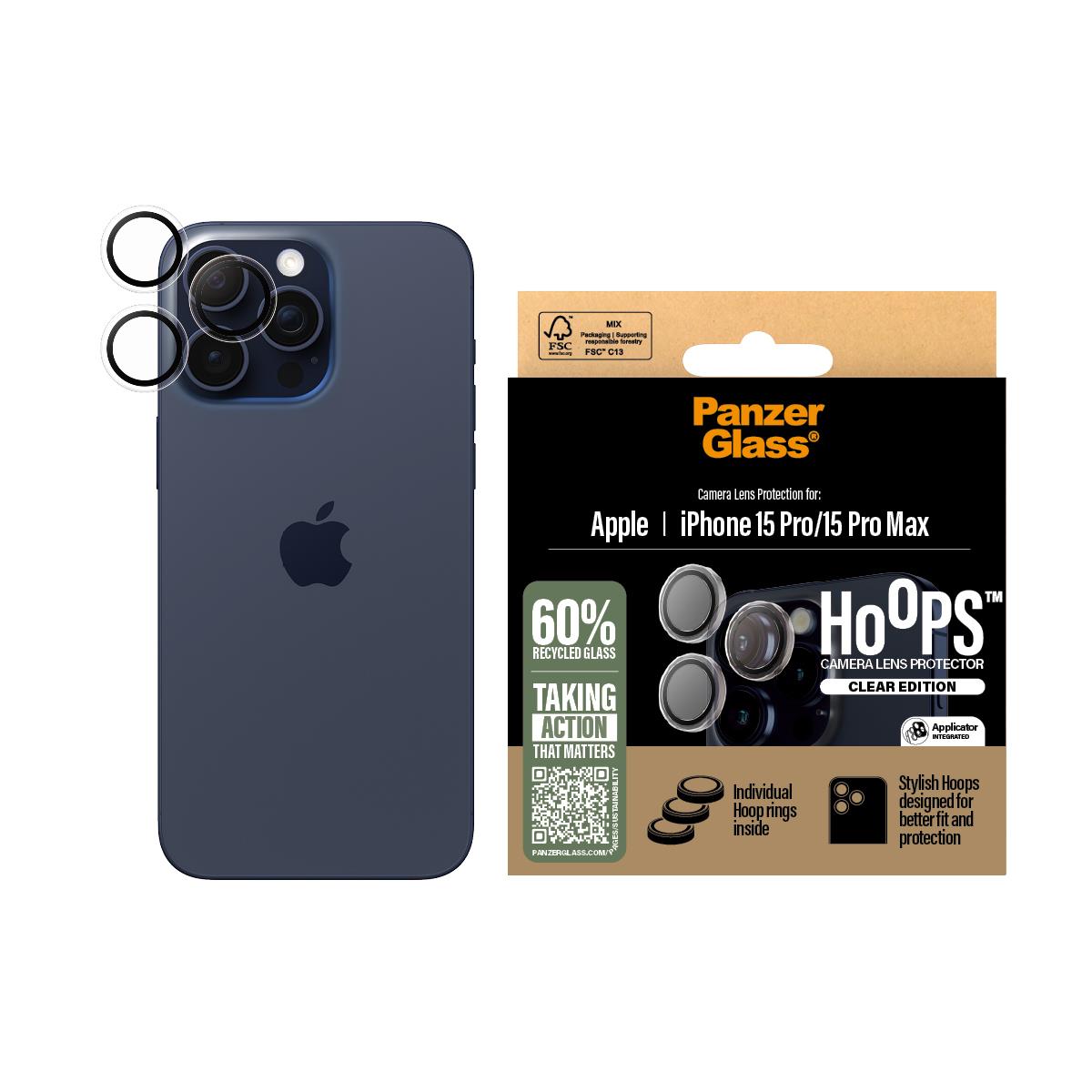 Hoops Transparant Lens Protector iPhone 15 Pro Max 15 Pro