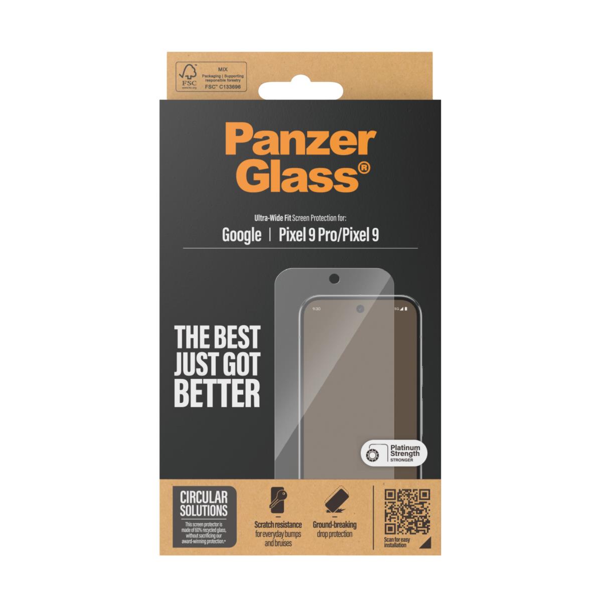 Screen Protector For Google Pixel 9 Ultra-wide Fit