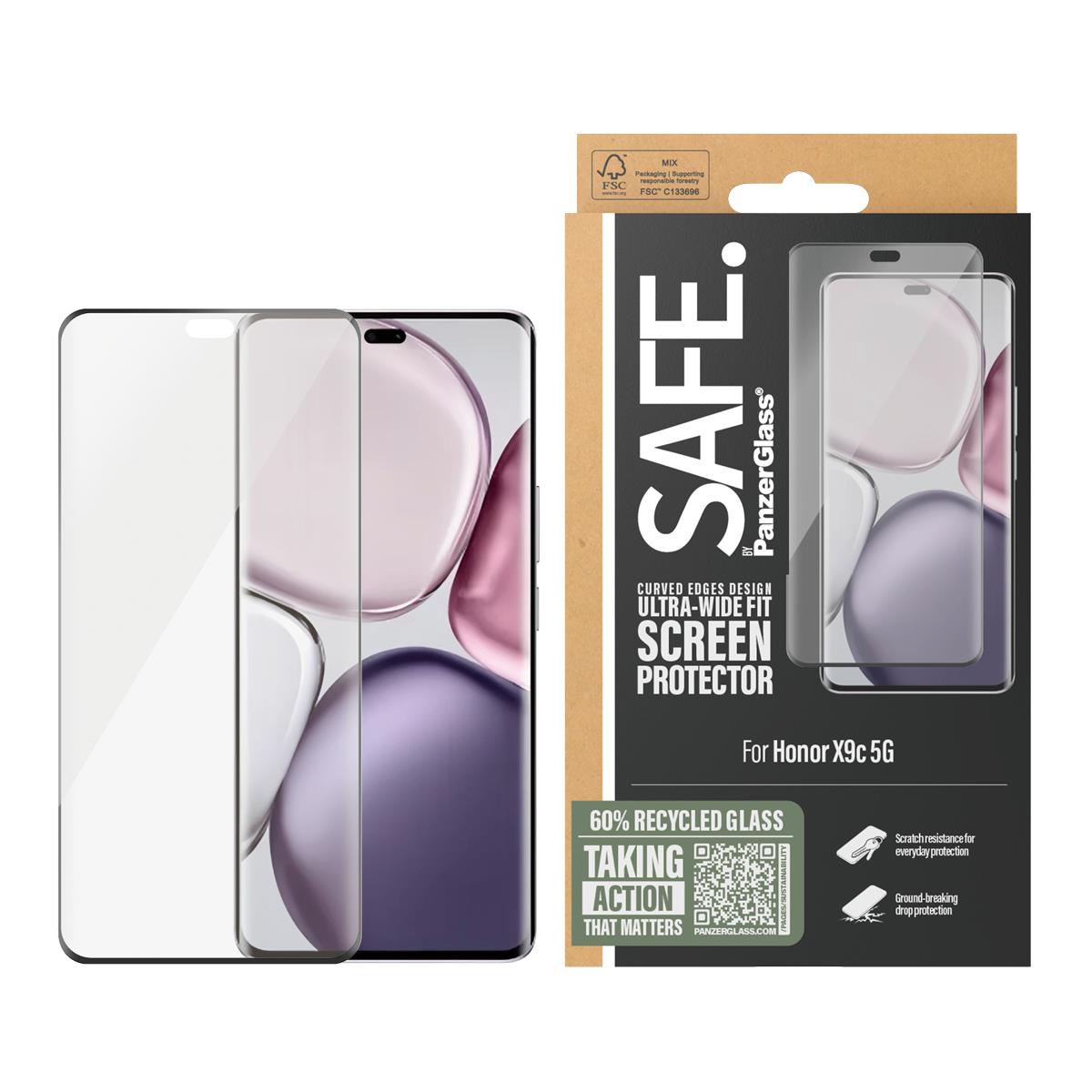 Screen Protector For Honor X9c 5G Ultra-Wide Fit