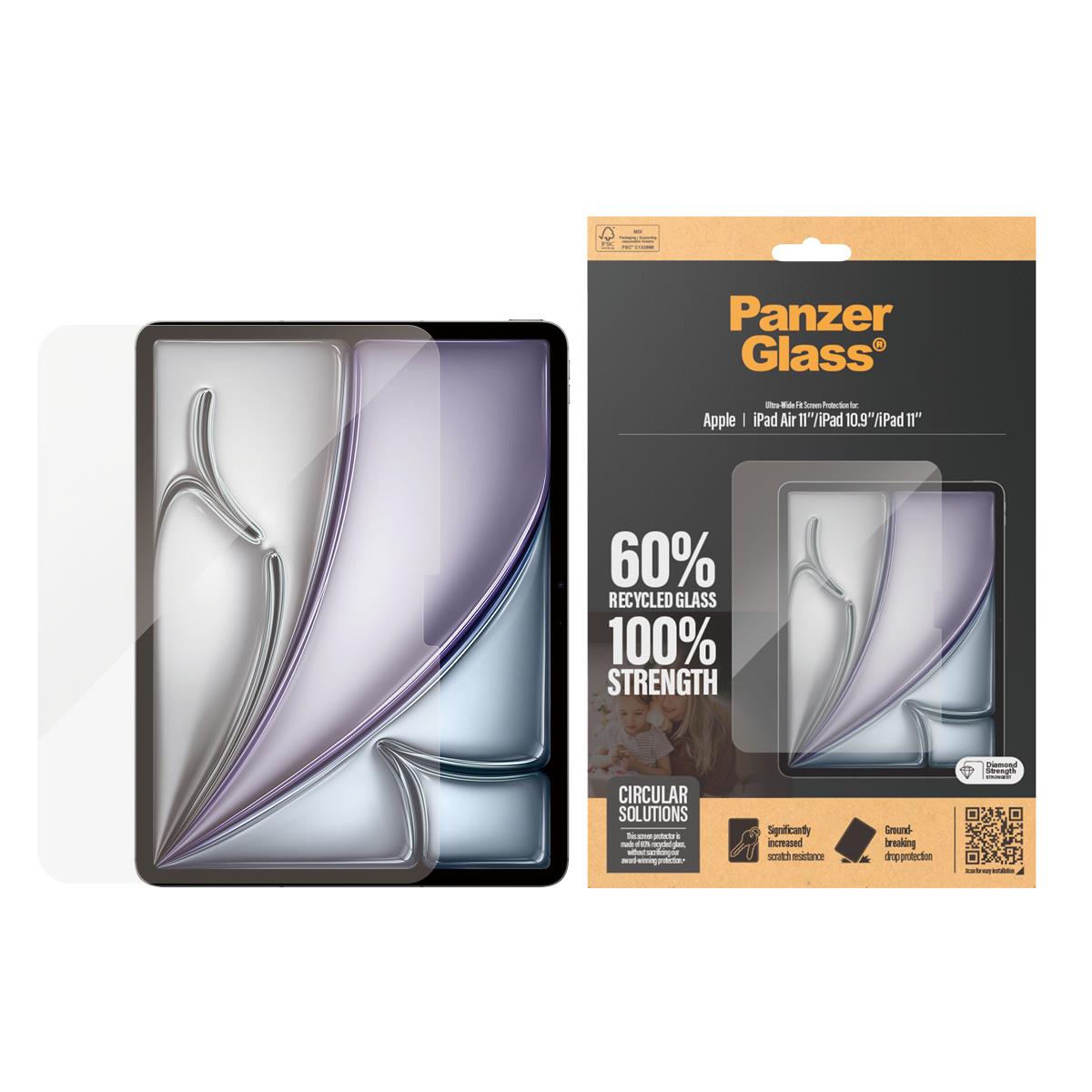 Screen Protector For iPad Air 10.9in And iPad 10.9in Ultra-wide Fit