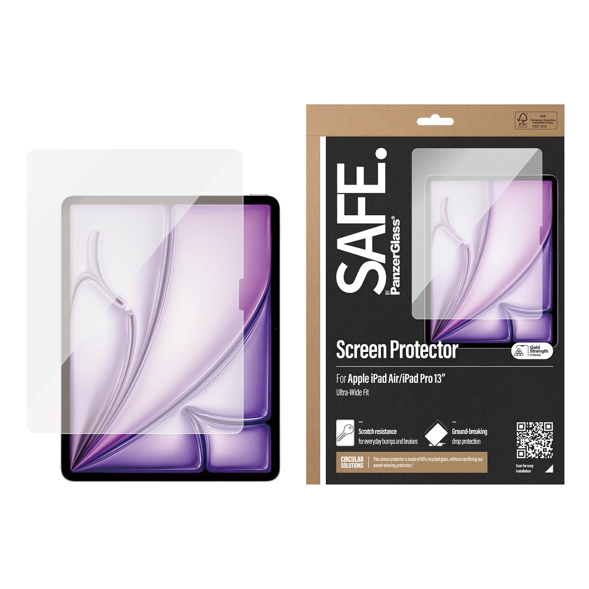 Screen Protector for iPad Pro 12.9in (2024) and iPad Air Ultra-Wide Fit