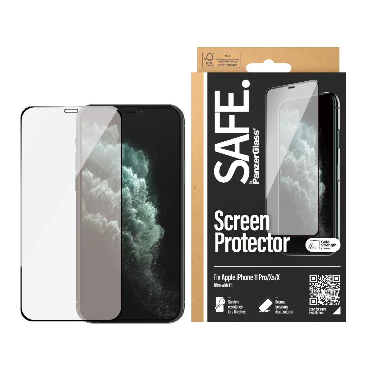 Screen Protector for iPhone X/Xs/11 Pro/Ultra-Wide Fit