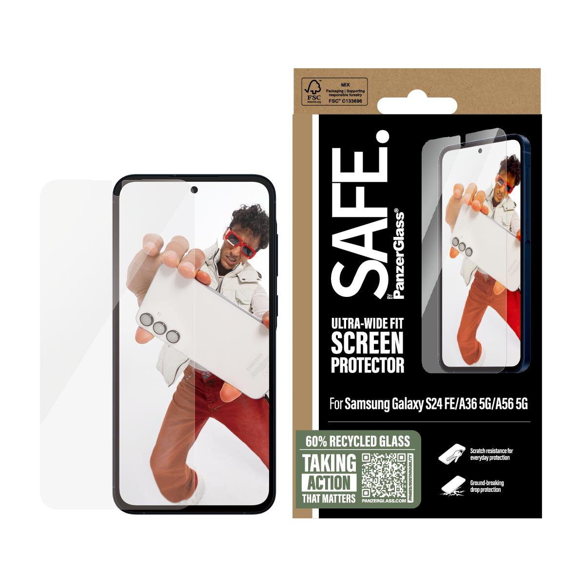 Screen Protector for Samsung Galaxy S24 FE 5G new A35 5G new A55 5G Ultra-Wide