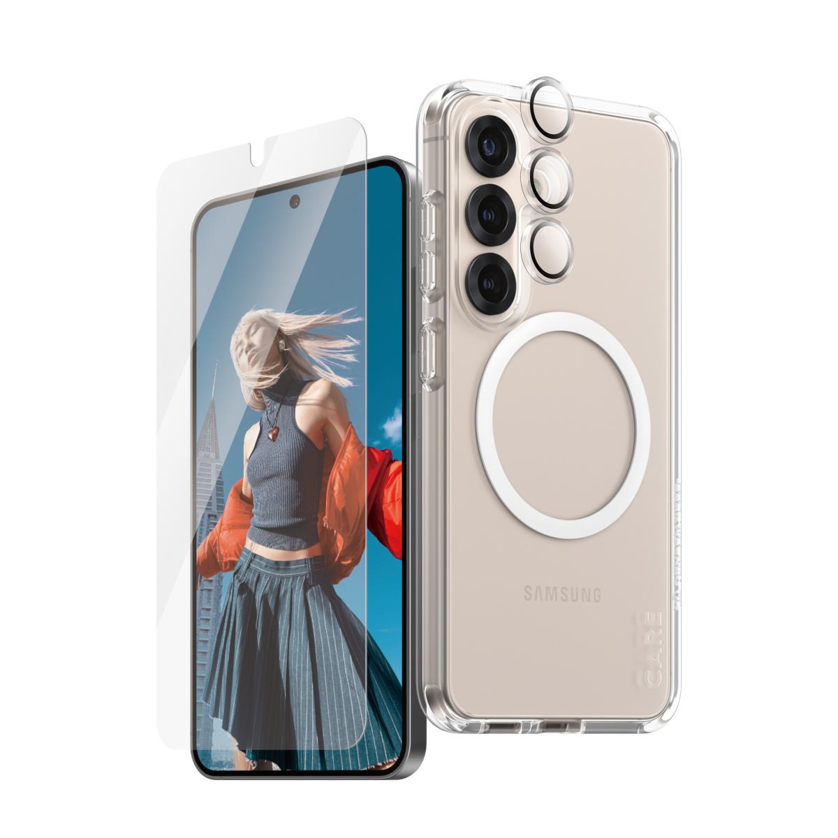 CARE by PanzerGlass Flagship 3-in-1 Bundle Samsung S25