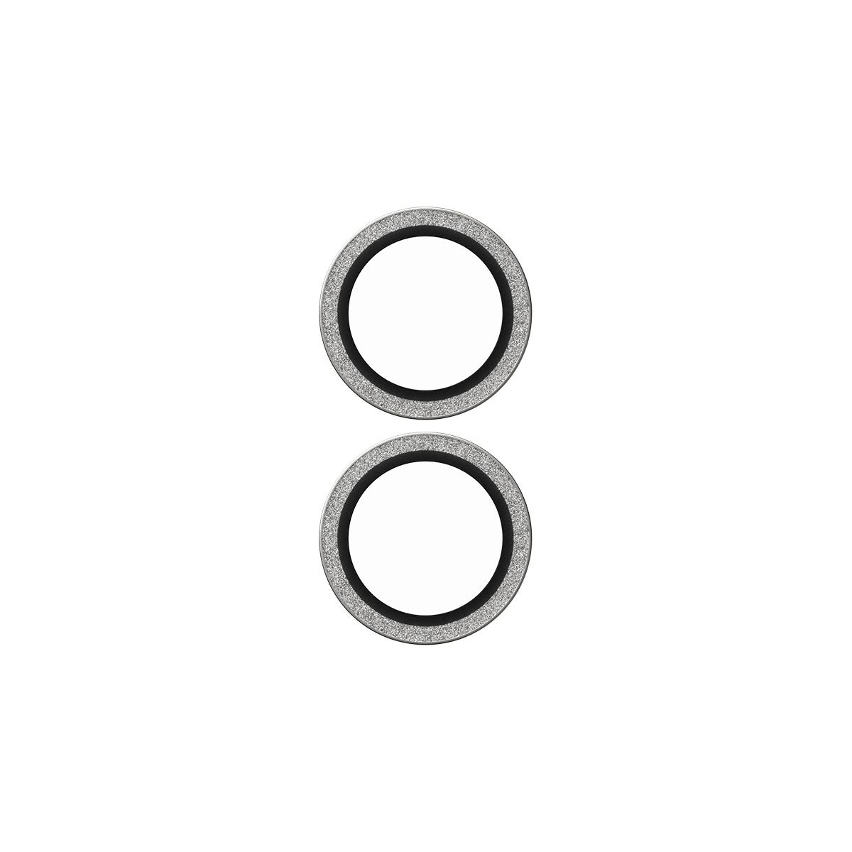Camera Lens Protector Glitter Silver iPhone 16 6.1/6.7In