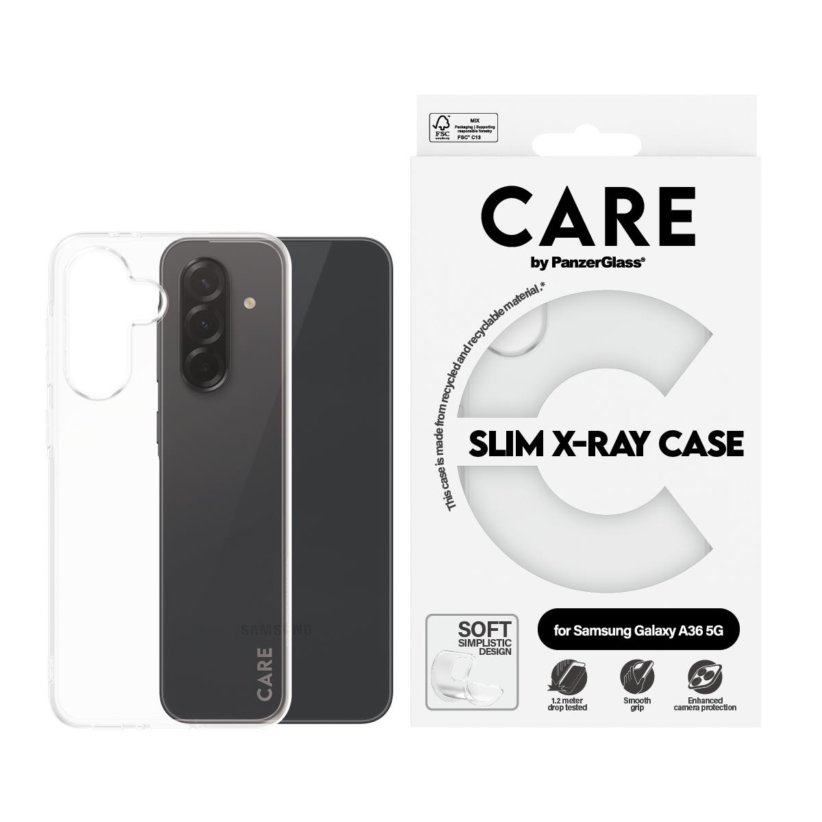 Fashionable Case Transparent X-Ray Soft Basic Samsung A36 5G