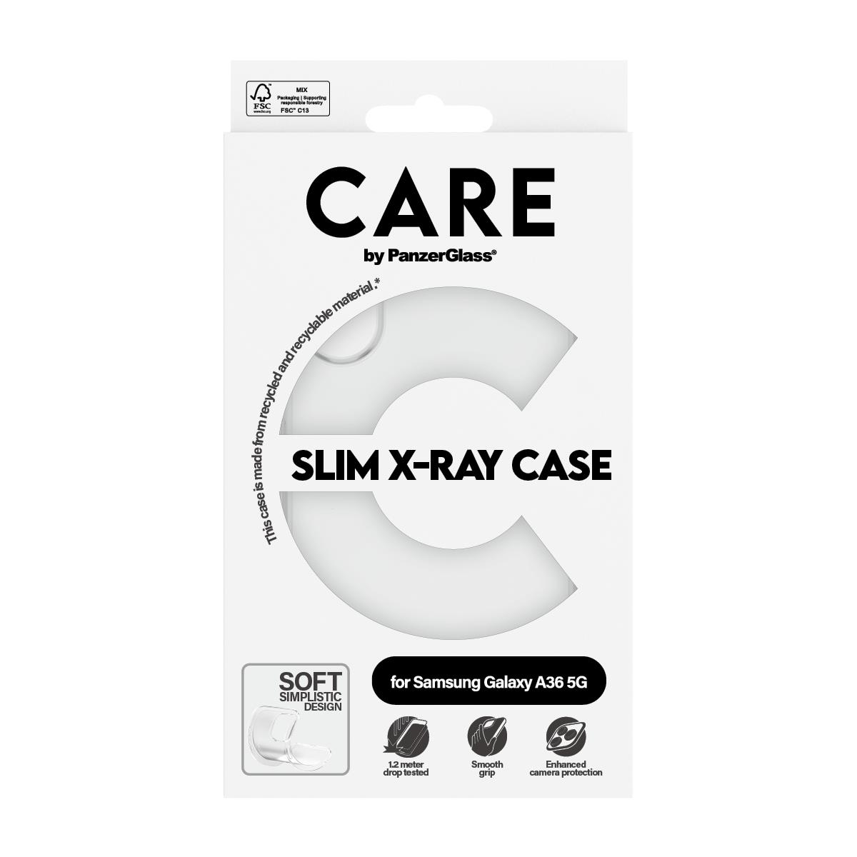 Fashionable Case Transparent X-Ray Soft Basic Samsung A36 5G