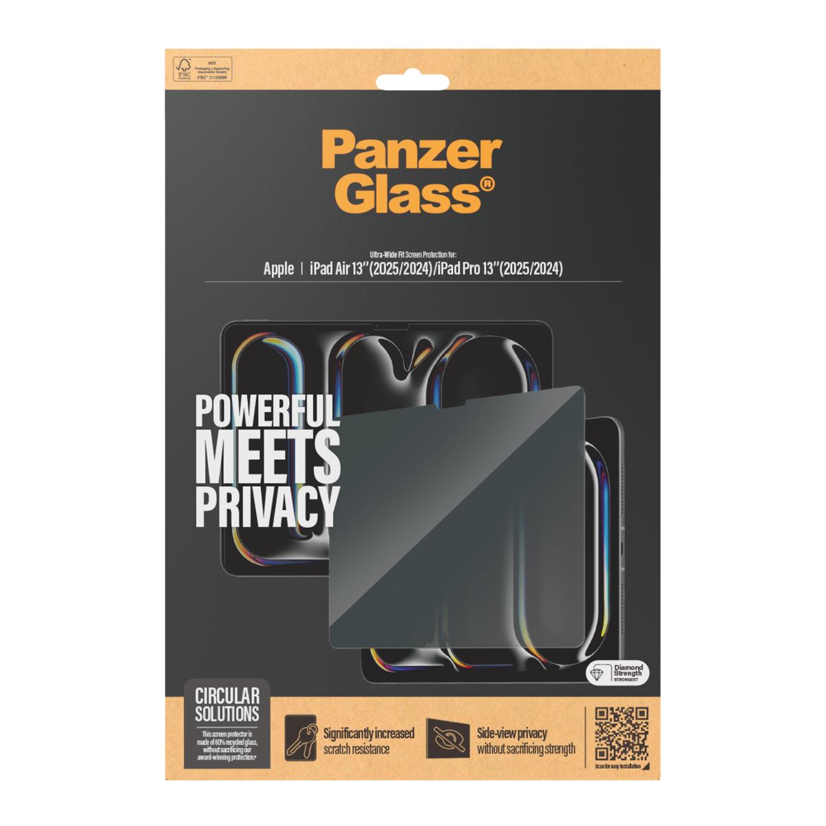 Privacy Screen Protector UWF - Clear - for Apple iPad Air/Pro 13in