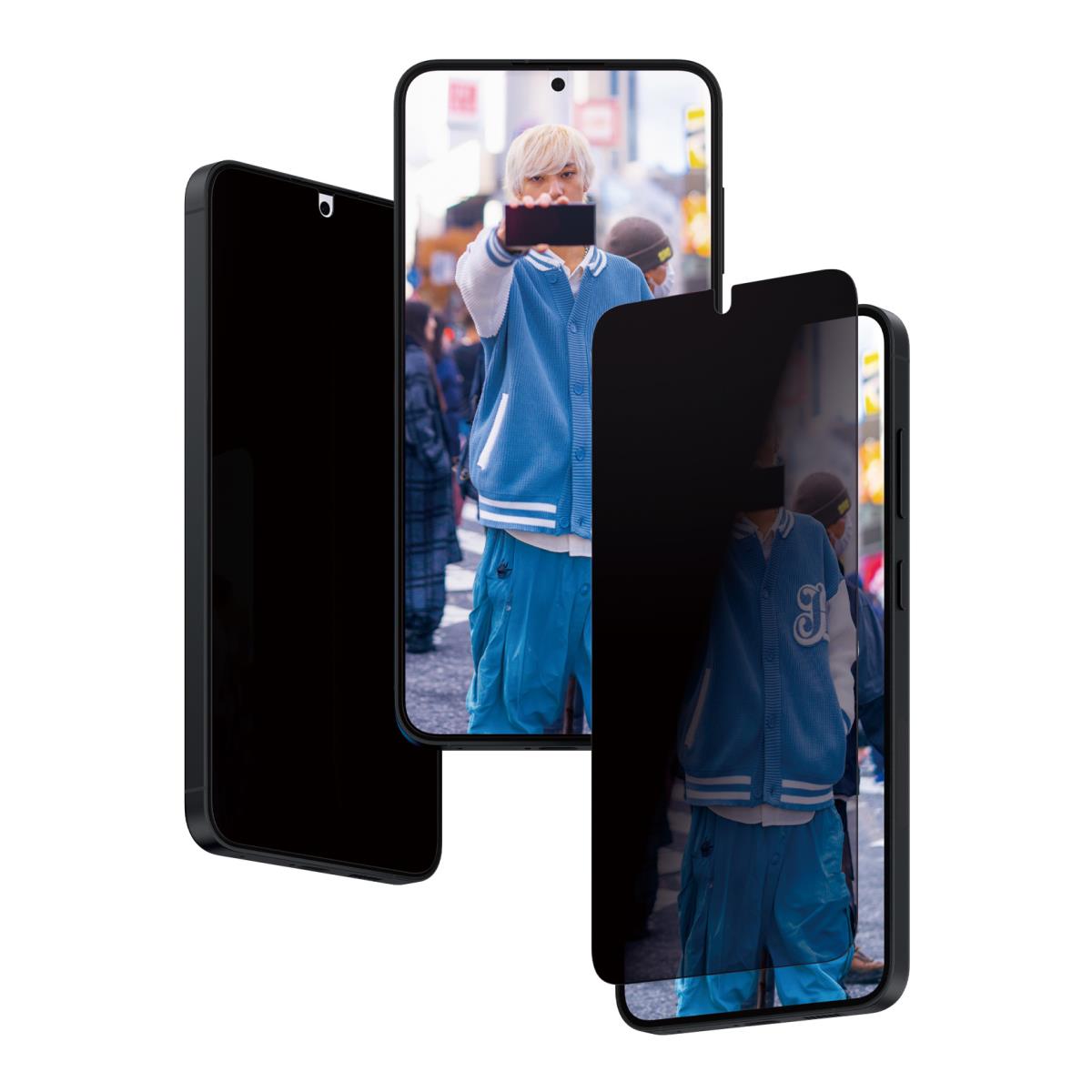 Privacy Screen Protector - Ultra Wide Fit Glass - Clear - For Samsung Galaxy S24 Plus