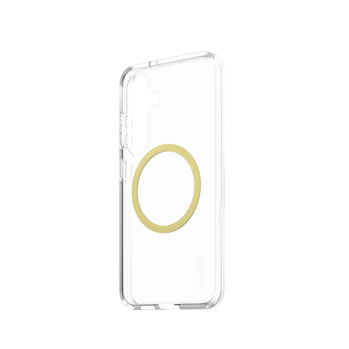 CARE by PanzerGlass Flagship Case Transparent Urban Combat with Color1 QI Compatible Samsung S25