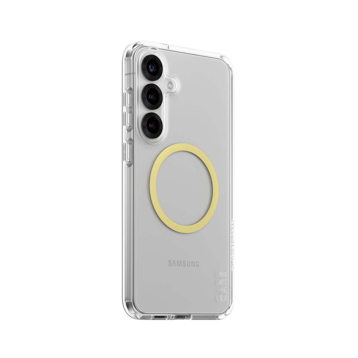 CARE by PanzerGlass Flagship Case Transparent Urban Combat with Color1 QI Compatible Samsung S25 Plu