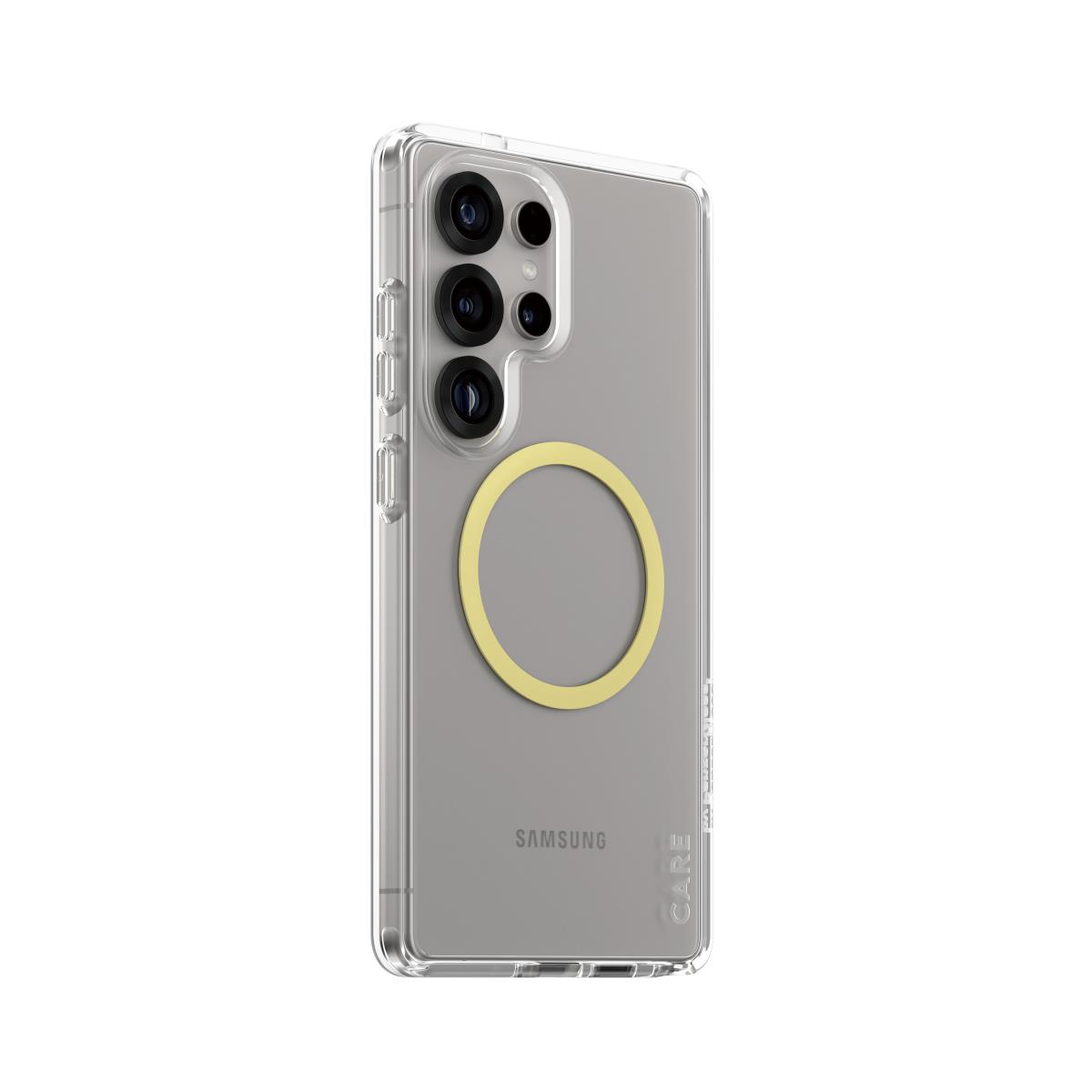 CARE by PanzerGlass Flagship Case Transparent Urban Combat with Color1 QI Compatible Samsung S25 Ult
