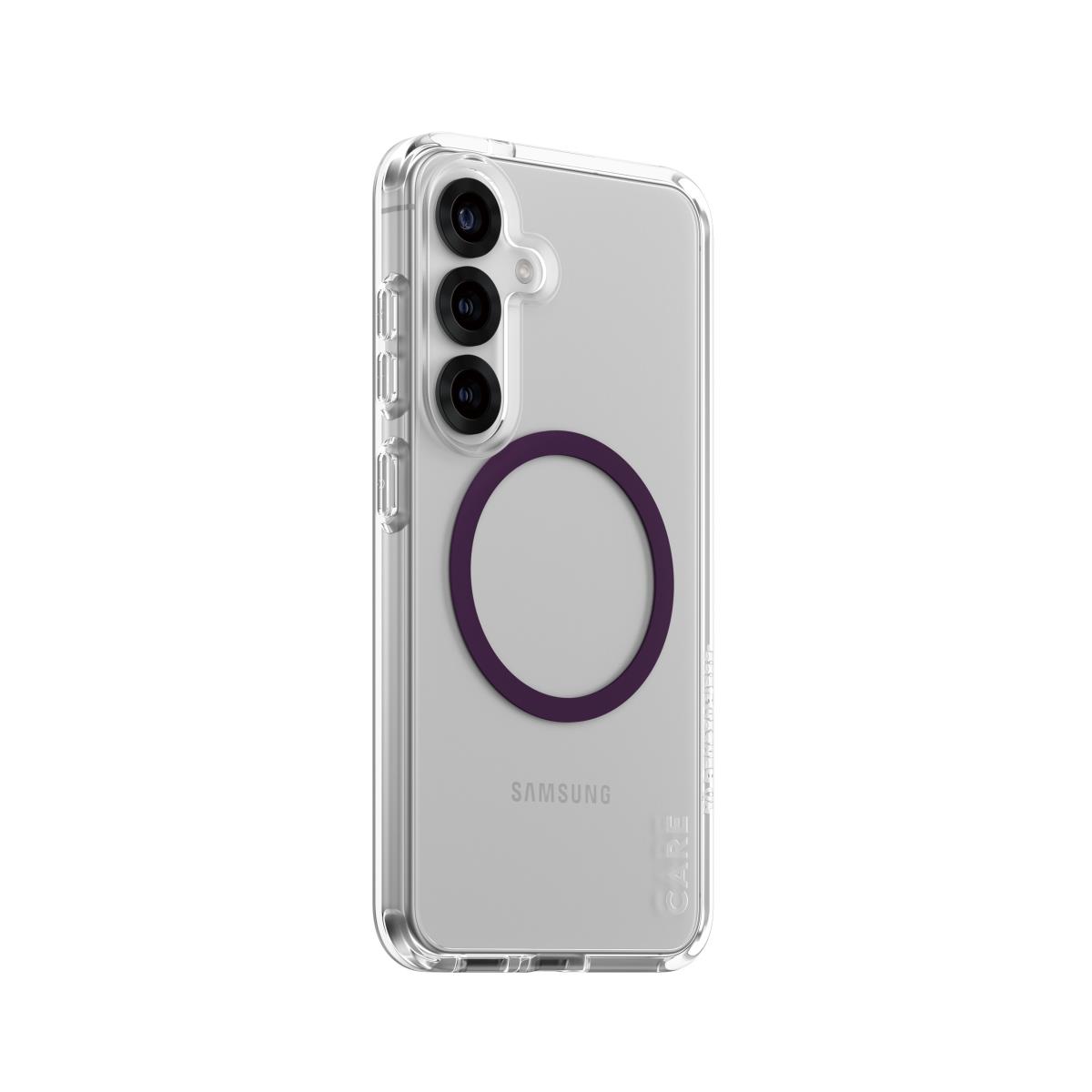 CARE by PanzerGlass Flagship Case Transparent Urban Combat with Color2 QI Compatible Samsung S25