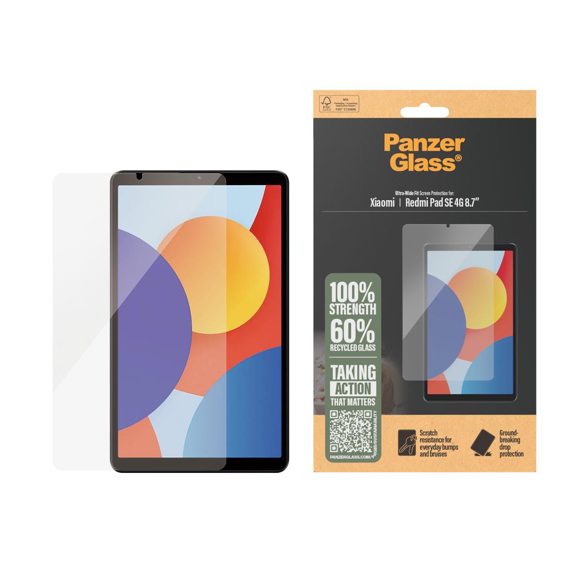 Screen Protector For Xiaomi Redmi Pad SE 4G 8.7 Inch Ultra-Wide Fit
