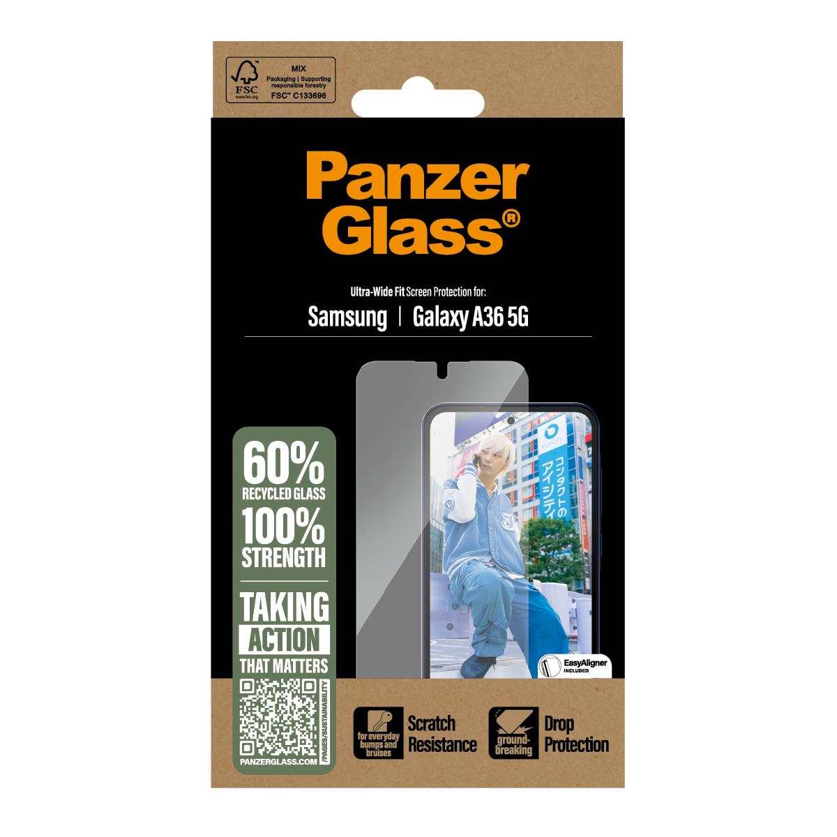 Screen Protector for Samsung A36 5G Ultra Ultra-Wide Fit